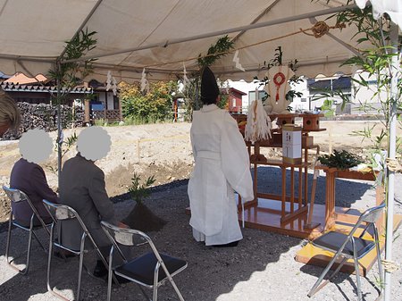 新築　富山市土地　地鎮祭