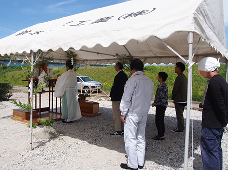 新築　地鎮祭　平屋　注文住宅　富山