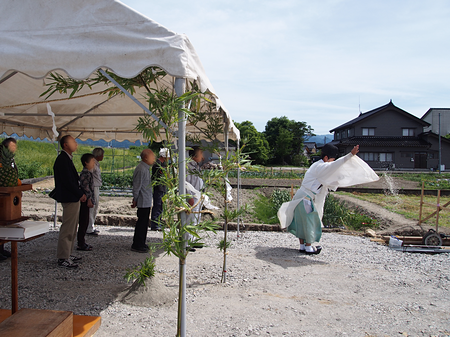 新築　地鎮祭　注文住宅　富山